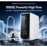 AIHUAPU AHP‑S4 1000G Mountain‑Spring Mineral RO Water Purifier, Dual Water(Pure Water / Strontium‑Rich Mineral Water), Smart Display Faucet, UV Mineralization Filter